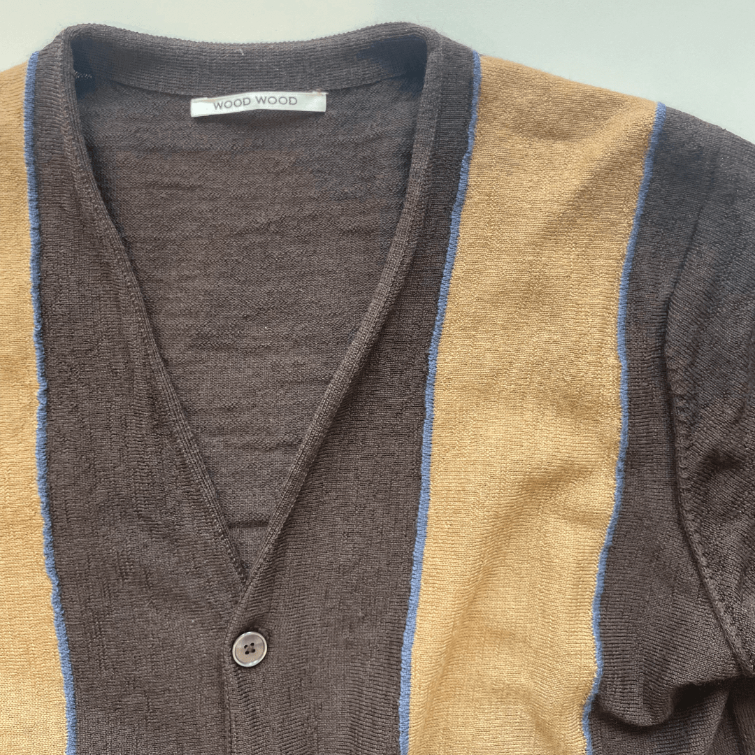Brun Wood Wood cardigan - set tæt på